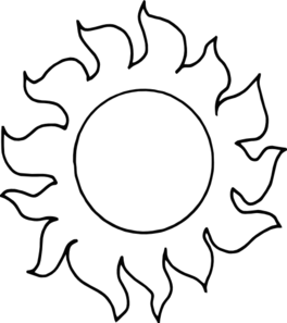 264x297 Sun Outline Clip Art Art Drawing Outlines, Clip