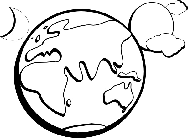 600x440 Earth Moon Sun Outline Clip Art Free Vector In Open Office Drawing
