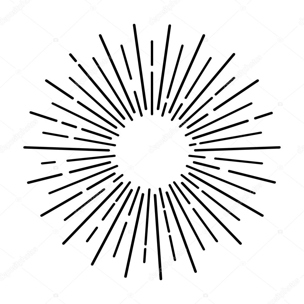 1024x1024 Sun Rays Hand Drawn Stock Vector 4zeva