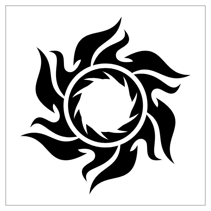 700x700 Sun Tattoo Free Tattoo Design