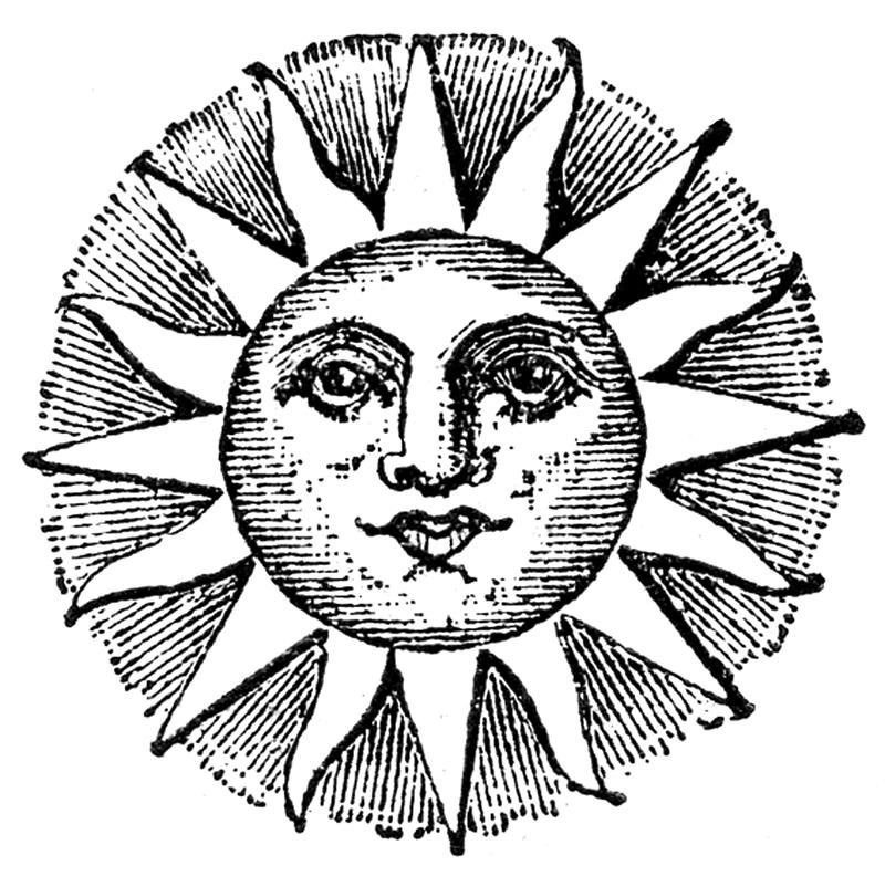 800x792 Free Vintage Sun Face Image To Download Share Your Craft