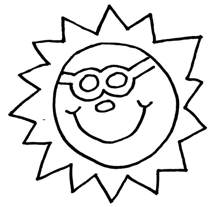 754x700 Inspiring Sun Coloring Page Free Downloads
