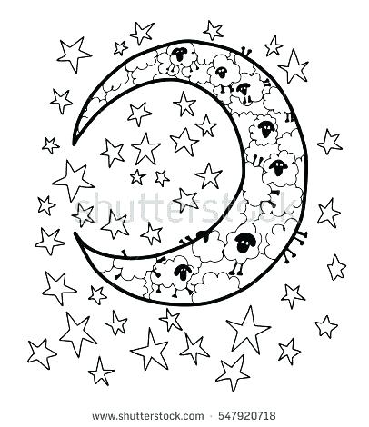 406x470 Moon And Stars Coloring Pages Luxury Moon And Rs Coloring Pages