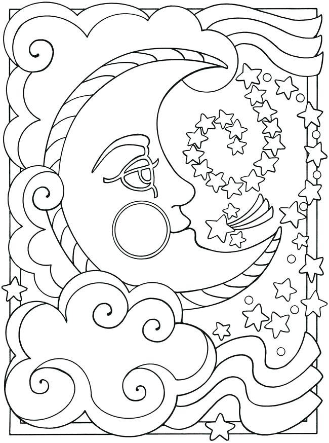 650x874 Sun And Moon Coloring Pages Sun And Moon Coloring Pages Best Sun