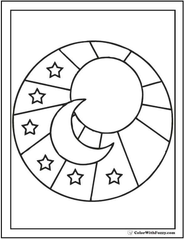 590x762 60 Star Coloring Pages Customize And Print Pdf