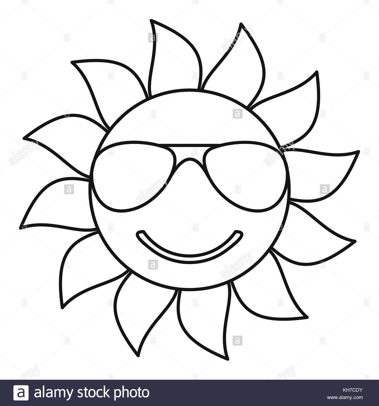 1300x1390 Sun Icon, Outline Style Stock Vector Art Amp Illustration, Vector