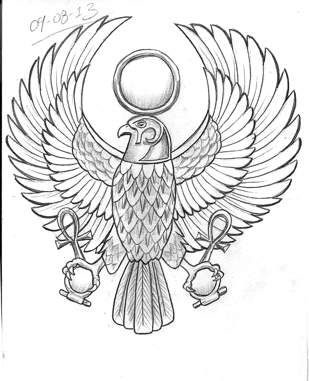 627x773 Tattoo Sketch A Day Egyptian August 8th
