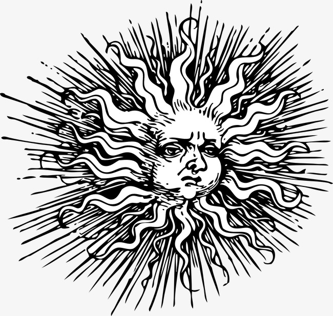 Sun Rays Drawing