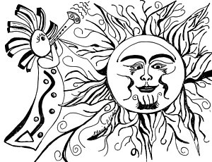 300x230 Abstract Sunrise Drawings