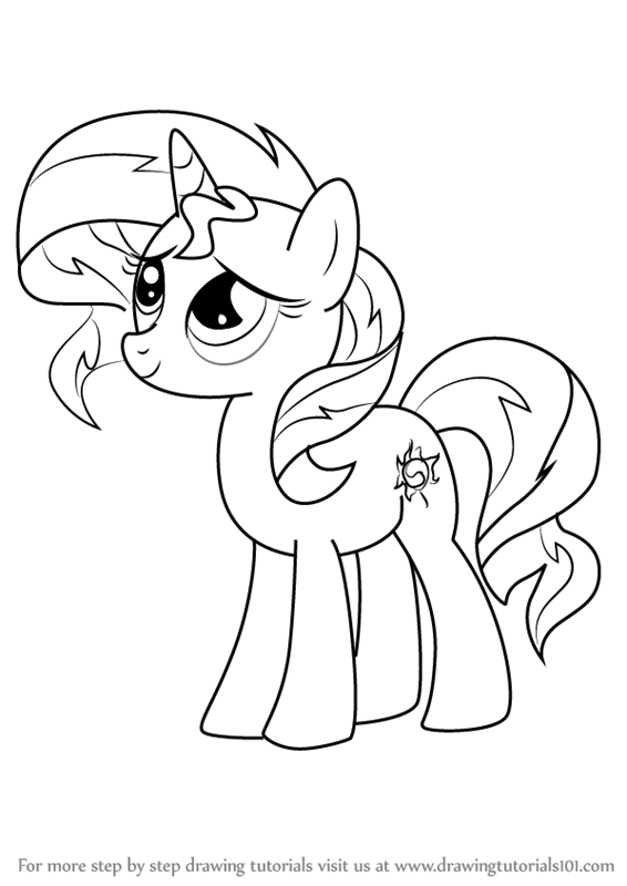 566x800 Learn How To Draw Sunset Shimmer Pony From My Little Pony