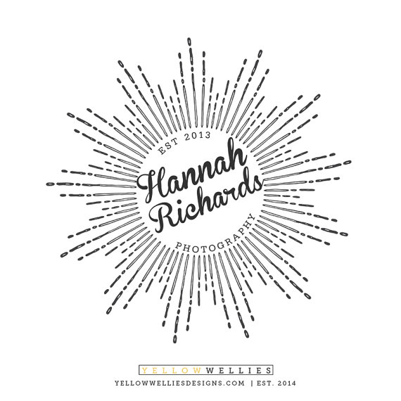 570x570 Premade Logo Sunburst Logo Photography By Yellowwelliesdesigns