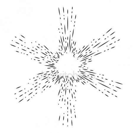 450x450 Hand Drawn Sunburst Vector