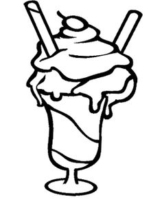 236x293 Ice Cream Sundae Coloring Page Coloring Page Craft