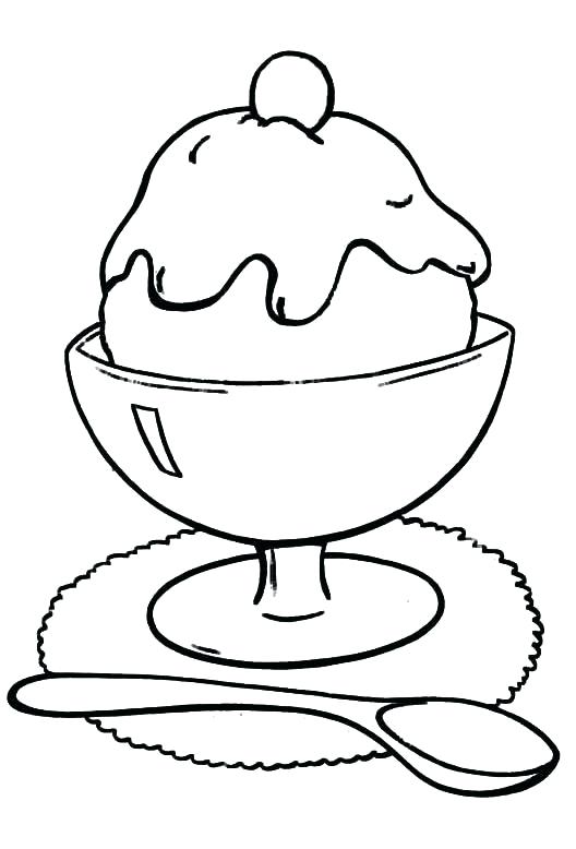 528x778 Ice Cream Sundae Coloring Page And Top Free Printable Ice Cream