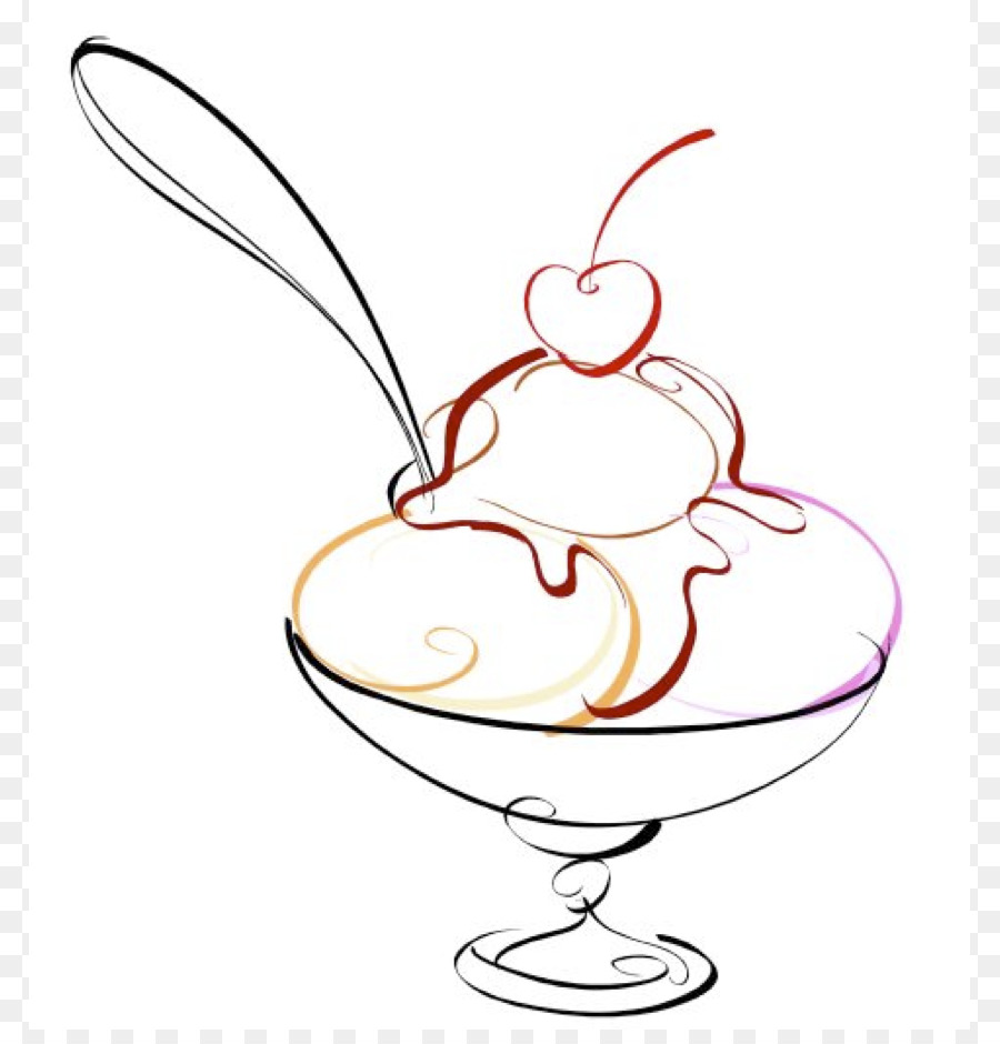 900x940 Ice Cream Sundae Fudge Clip Art