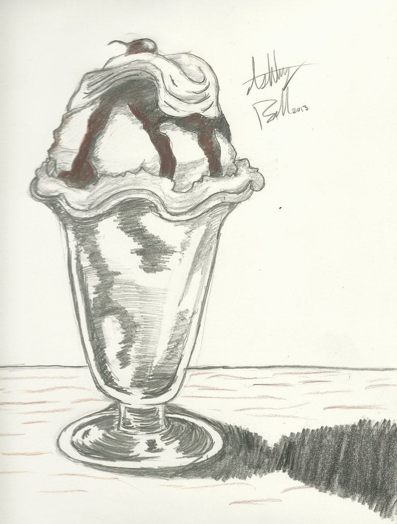 778x1026 Sundae Drawing By Gurrenash