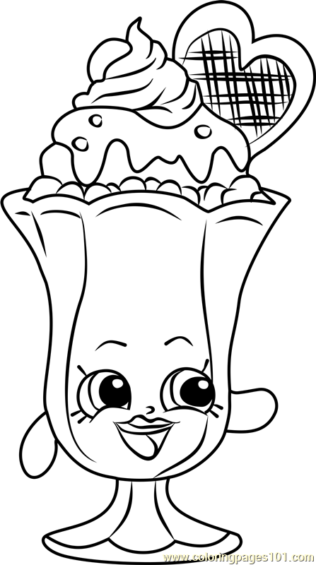 447x800 Suzie Sundae Shopkins Coloring Page