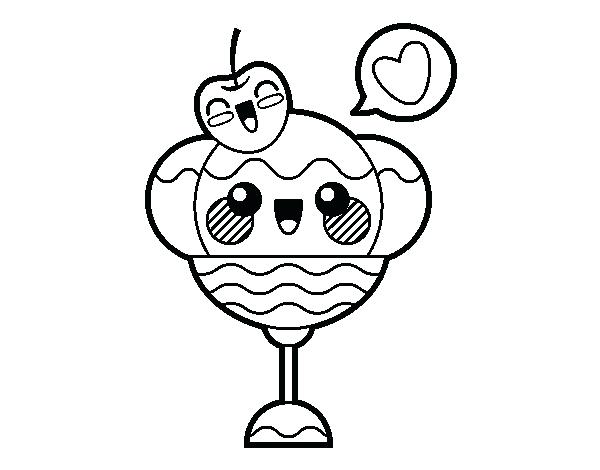 600x470 Top Rated Kawaii Coloring Pages Images Sundae Coloring Page Kawaii