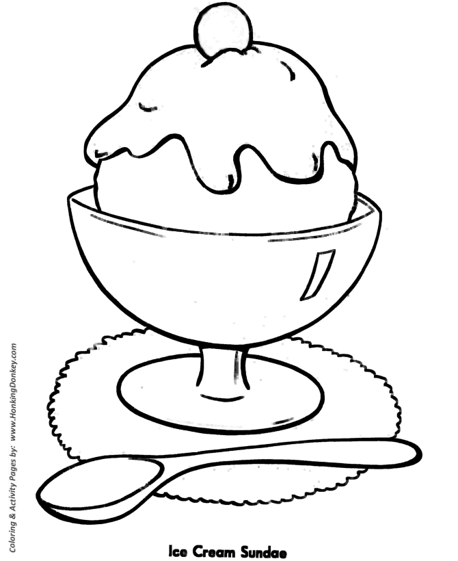 670x820 Easy Shapes Coloring Pages Free Printable Ice Cream Sundae Easy