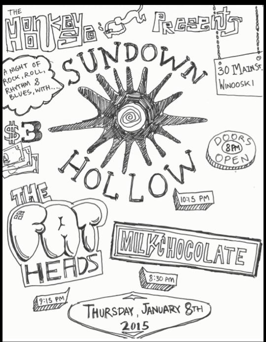 540x695 Milk Chocolate, The Fatheads, And Sundown Hollow In Winooski