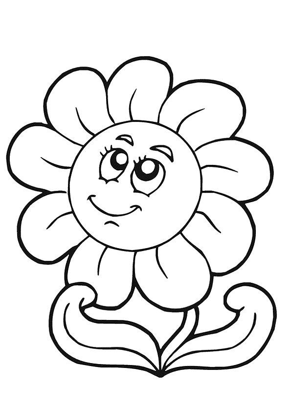 595x842 Top 10 Beautiful Sunflower Coloring Sheets For Little Girls