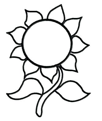 331x391 Sunflower Clipart Preview Sunflower Clipart Outline Memocards.co