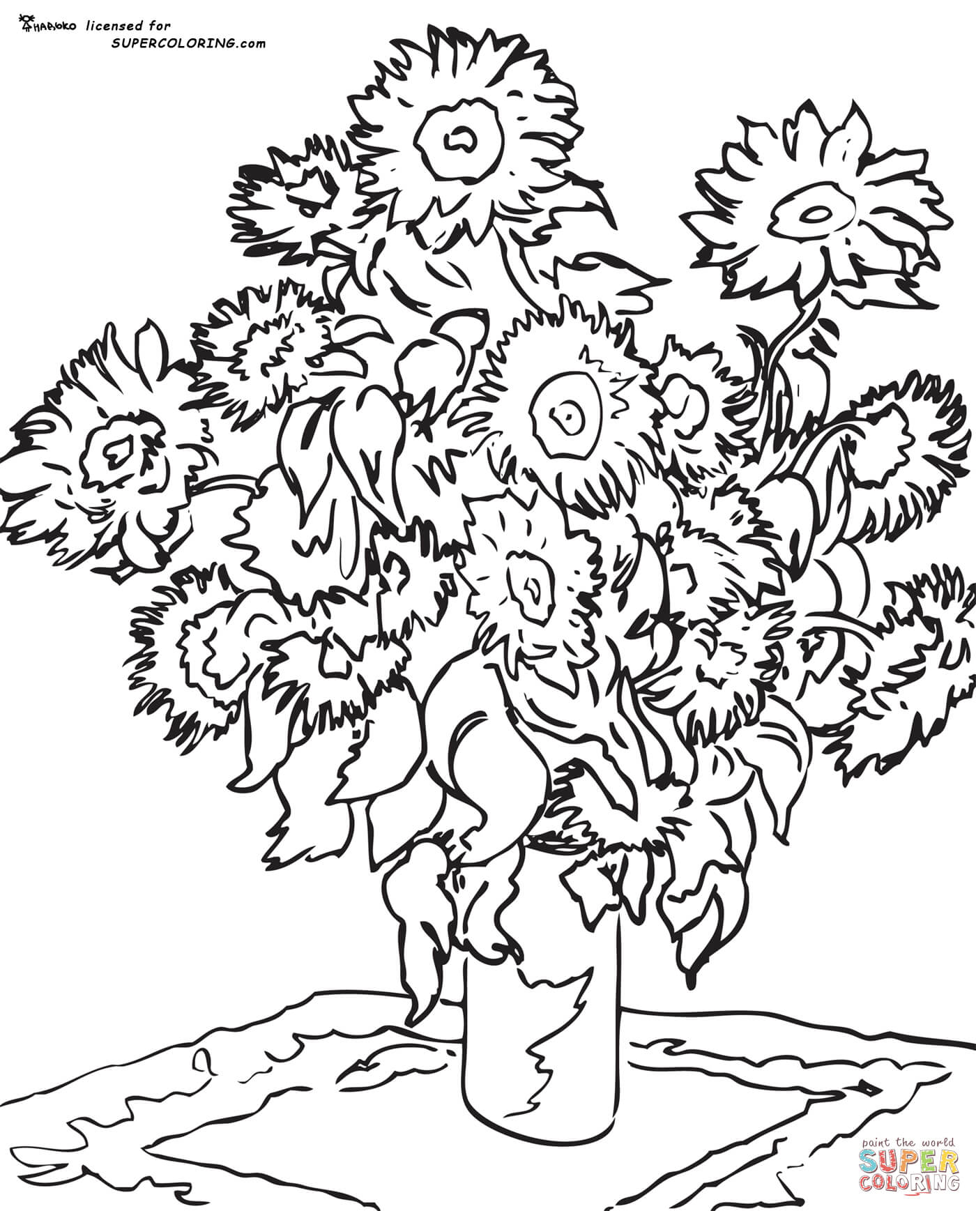 1400x1737 Sunflower Coloring Pages Free Coloring Pages