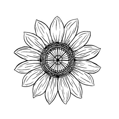 400x400 Sunflowers Drawing Tumblr