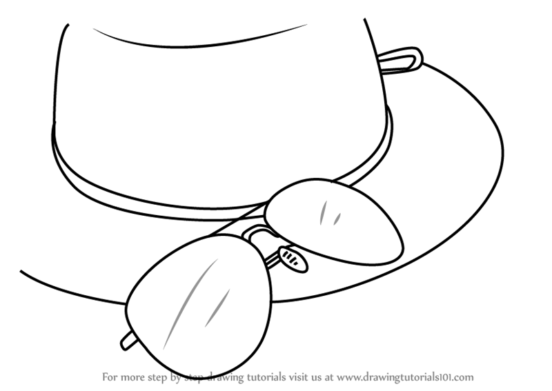 800x567 Learn How To Draw Sunglasses With Hat (Hats) Step By Step