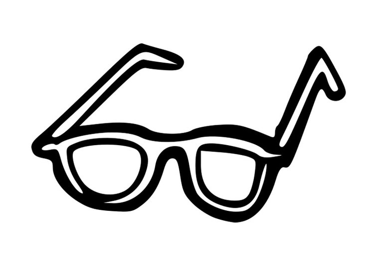 750x531 Coloring Page Glasses