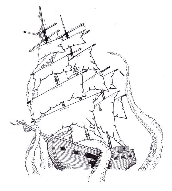 600x666 29 Images Of Pirate Ship Drawing Template