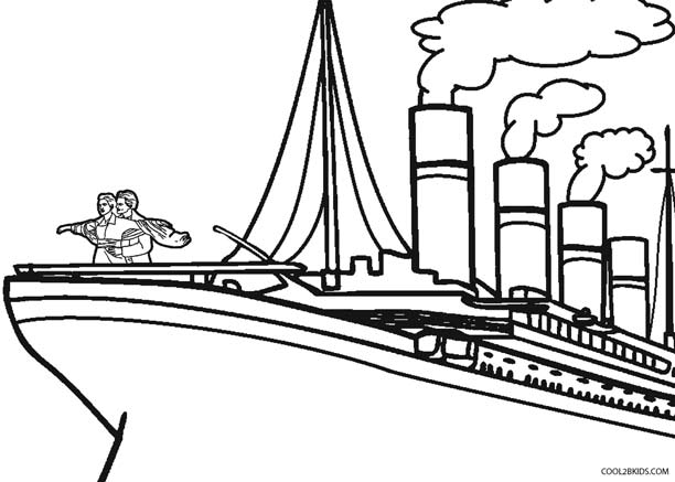 612x437 Printable Titanic Coloring Pages For Kids Cool2bkids