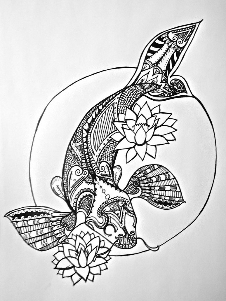 774x1032 Japanese Sunrise Line Art By Rosered66