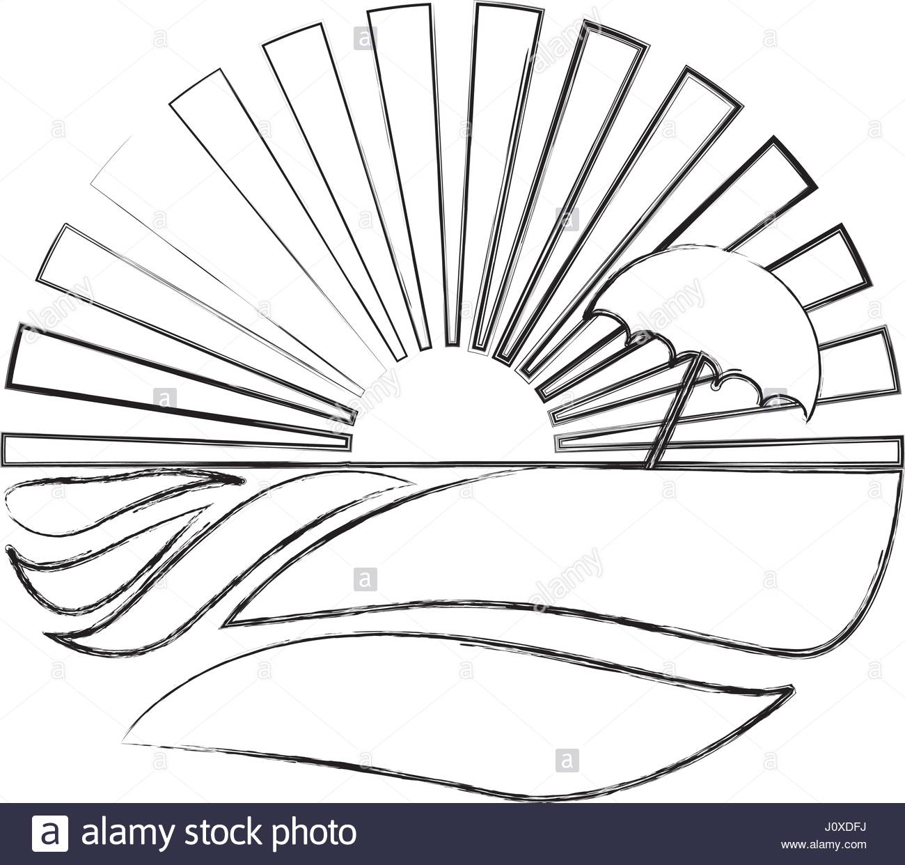 1300x1242 Blurred Silhouette Circular Background Sunset With Beach