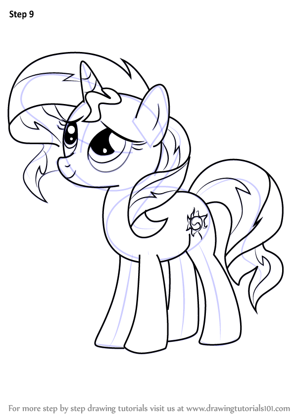 598x844 Learn How To Draw Sunset Shimmer Pony From My Little Pony