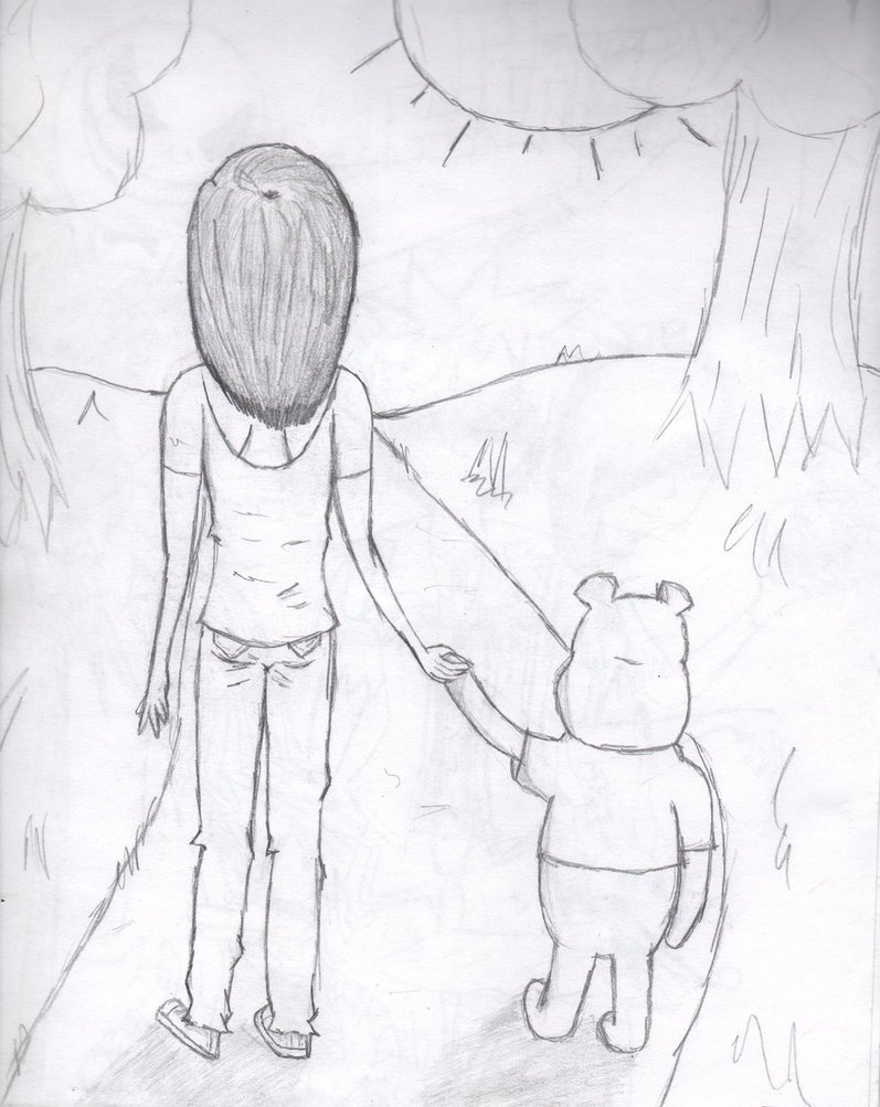 797x1003 Walkin Towards Sunset Drawing By Cartoon Fanatic