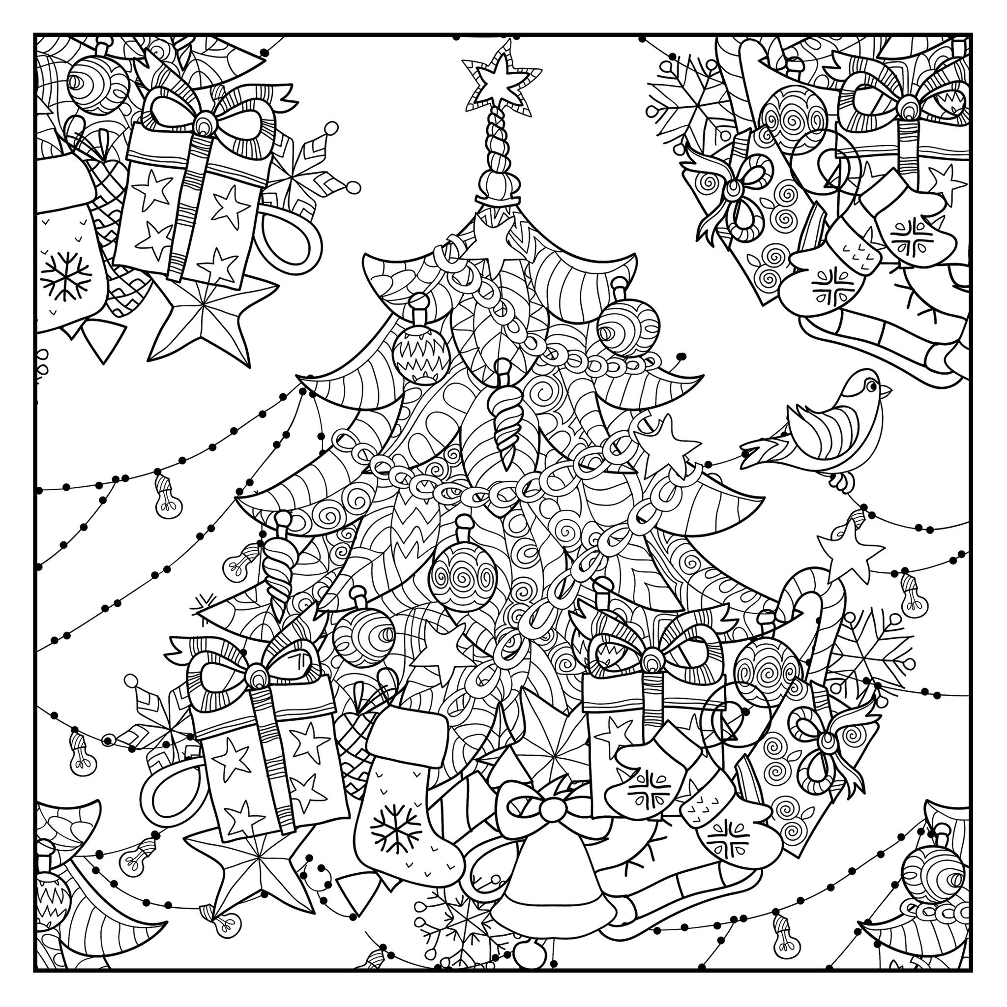 2048x2048 Tropical Sunset Coloring Pages