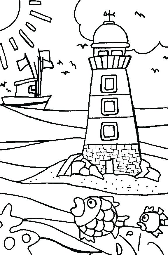 576x873 Coloring Page Beach Sunset Coloring Pages Beach Coloring Pages