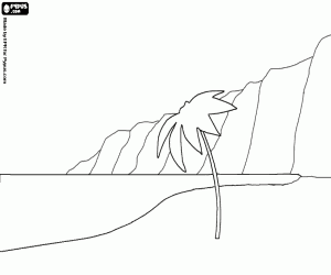 300x250 Water Landscapes Coloring Pages Printable Games