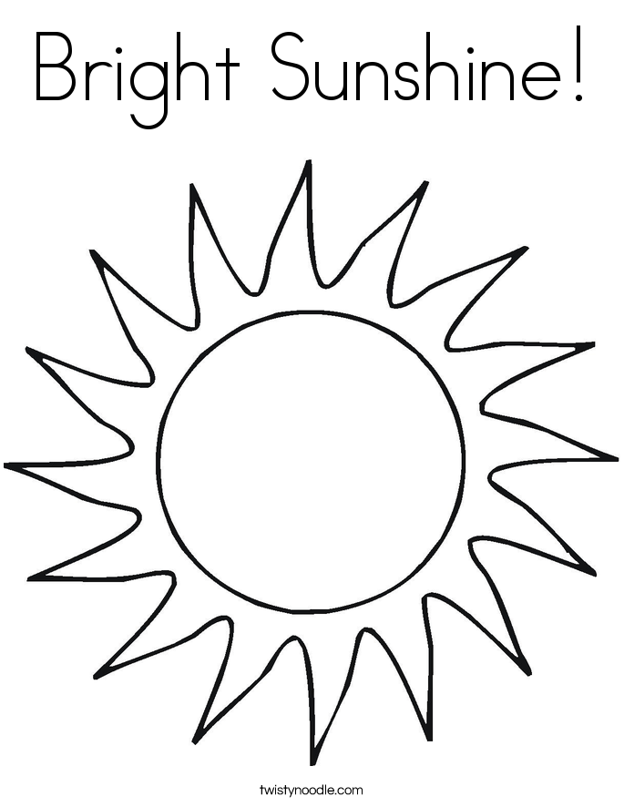 685x886 Bright Sunshine Coloring Page