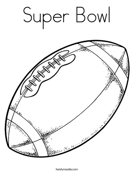 468x605 Super Bowl Coloring Page