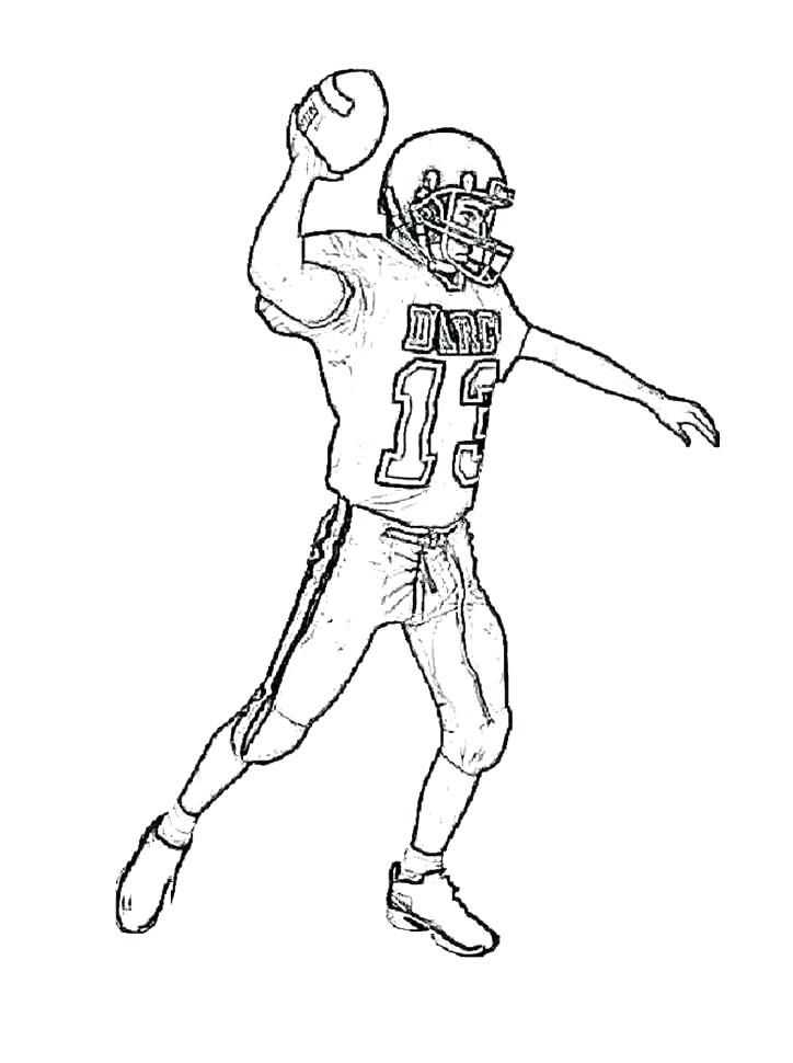724x970 Best Super Bowl Coloring Pages Print Preparing To Throw Ball Event