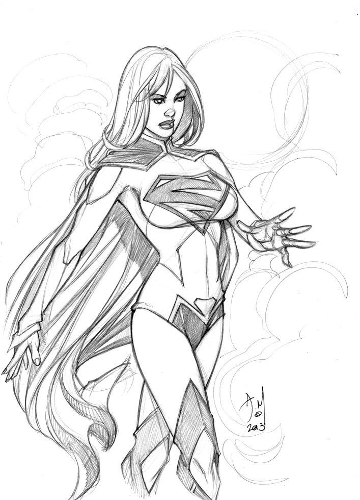 707x980 Supergirl New 52 By Alexmirandaart