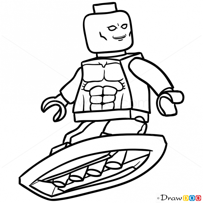 665x665 How To Draw Silver Surfer, Lego Super Heroes Cute Kids