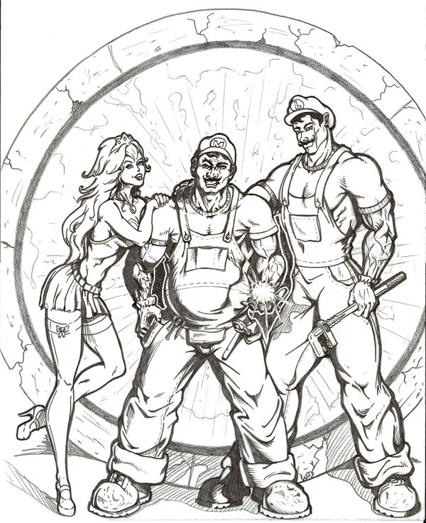 600x737 Super Mario Bros. By Wes James