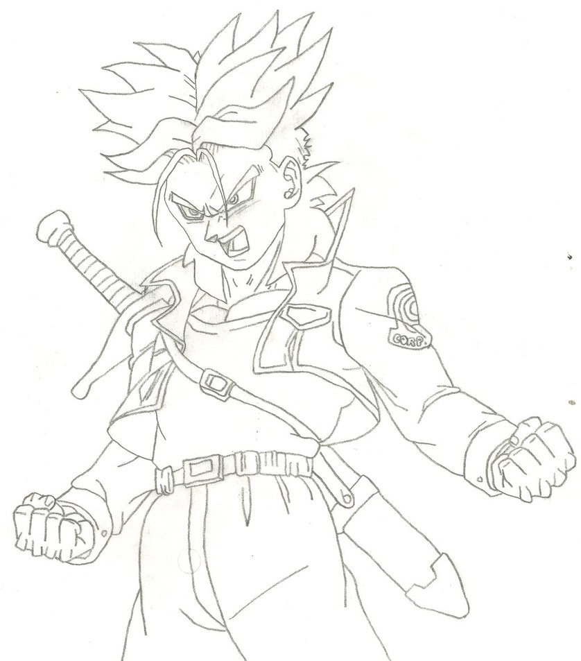 838x953 Future Trunks Super Saiyan 4 By Hulktyssj2