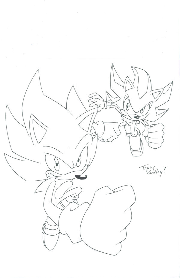 600x926 Super Sonic And Super Shadow By Sonicfan1987