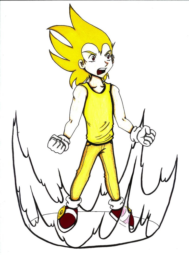 771x1036 Human Super Sonic By Xaolin26