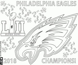 300x250 Philadelphia Eagles 2018 Superbowl Coloring Page Printable Game