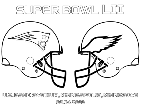 480x371 Super Bowl 2018 Coloring Page Free Printable Coloring Pages
